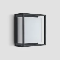 Lucande LED buiten wandlamp Ilirian, antraciet, aluminium, 25 cm