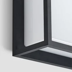 Lucande LED buiten wandlamp Ilirian, antraciet, aluminium, 25 cm