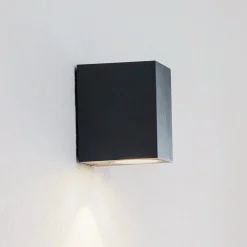 Lucande LED buiten wandlamp Tavi, antraciet, 9,5 cm, IP54