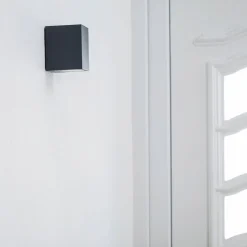 Lucande LED buiten wandlamp Tavi, antraciet, 9,5 cm, IP54