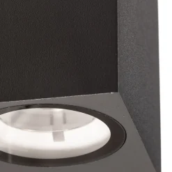 Lucande LED buiten wandlamp Tavi, antraciet, 9,5 cm, IP54