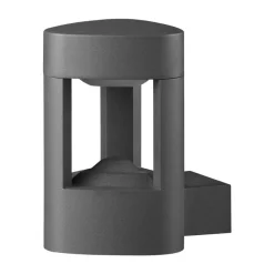 Lucande LED buiten wandlamp Pirron, driehoekig, metaal, IP54