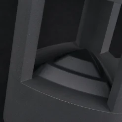 Lucande LED buiten wandlamp Pirron, driehoekig, metaal, IP54