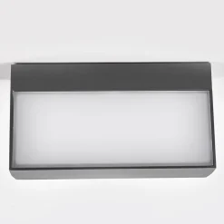 Lucande LED buiten wandlamp Lissi, 21 cm, antraciet, IP54
