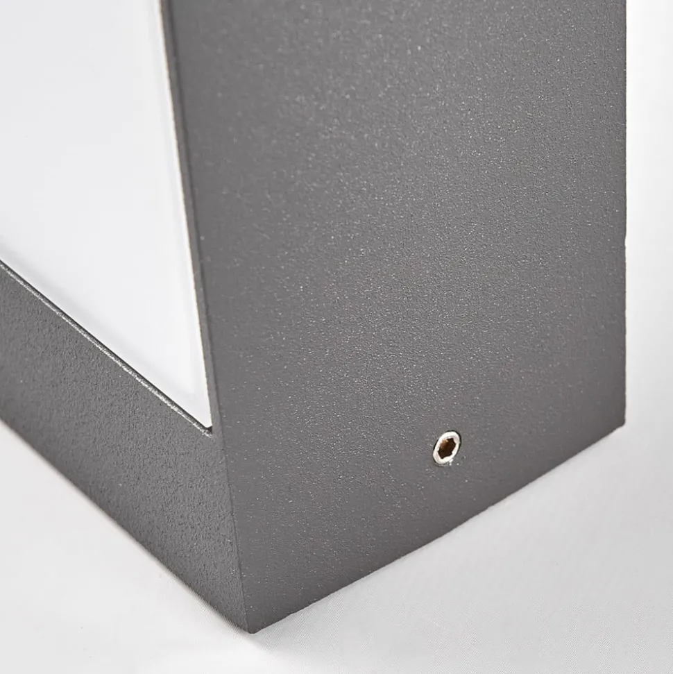 Lucande LED buiten wandlamp Lissi, 21 cm, antraciet, IP54