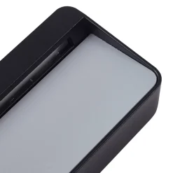 Lucande LED buiten wandlamp Tiburia, zwart, aluminium