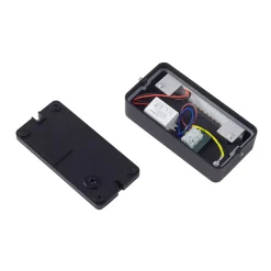 Lucande LED buiten wandlamp Tiburia, zwart, aluminium