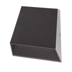 Lucande LED buiten wandlamp Hanno, antraciet, metaal, IP54