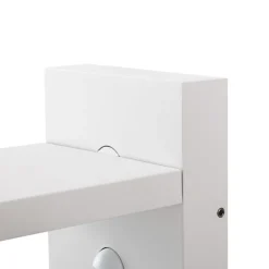 Lucande LED buiten wandlamp Silvan, wit, sensor, IP54, 16cm