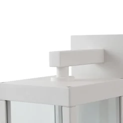 Lucande LED buiten wandlamp Ferdinand, wit, metaal, 38 cm