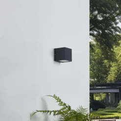 Lucande LED buiten wandlamp Merjem, 10 cm, omhoog/omlaag, IP54