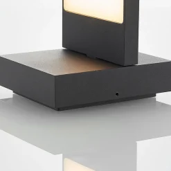 Lucande LED buiten wandlamp Silvan, antraciet, IP65, 14 cm