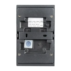 Lucande LED buiten wandlamp Florka, natuursteen, hanging basket