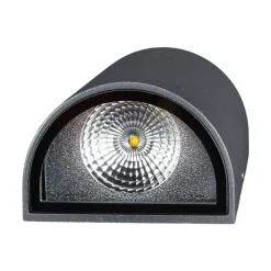 Lucande LED buiten wandlamp Florka, natuursteen, hanging basket