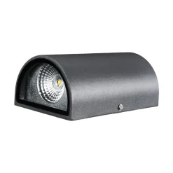 Lucande LED buiten wandlamp Florka, natuursteen, hanging basket