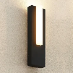 Lucande LED buiten wandlamp Virgalia, 31cm, antraciet, IP65