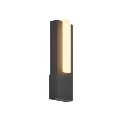 Lucande LED buiten wandlamp Virgalia, 31cm, antraciet, IP65