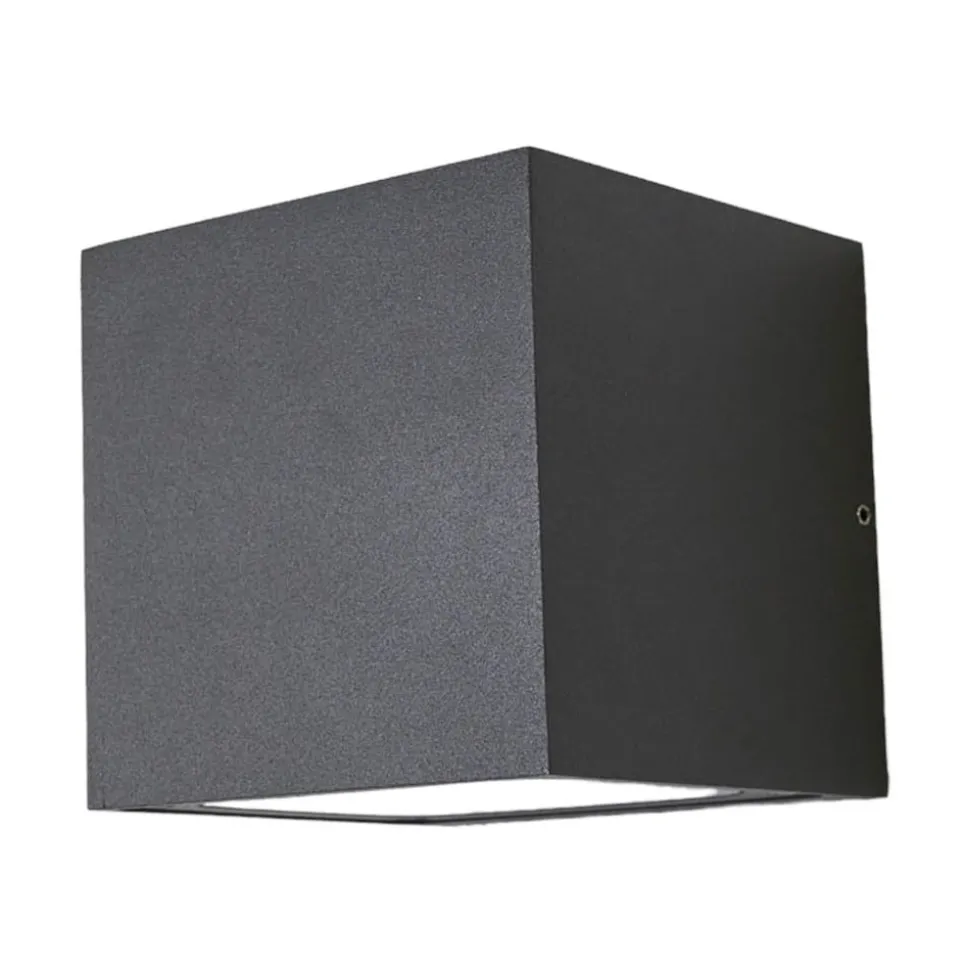 Lucande LED buiten wandlamp Merjem, 12 cm, down, IP54