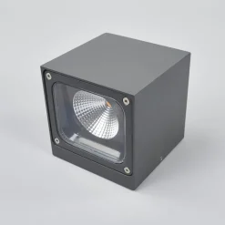 Lucande LED buiten wandlamp Merjem, 12 cm, down, IP54