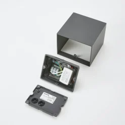 Lucande LED buiten wandlamp Evie, 14 cm, antraciet, up/down