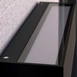 Lucande LED buiten wandlamp Virgalia, bewegingsmelder, IP54