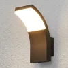 Lucande LED buiten wandlamp Timm, 20 cm, antraciet, IP54