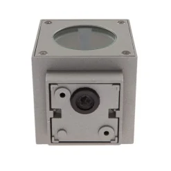 Lucande LED buiten wandlamp Jarno, zilver, metaal, 9cm