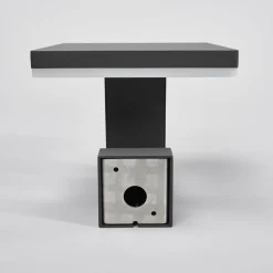 Lucande LED buiten wandlamp Olesia, 15 cm, sensor, IP54