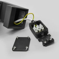 Lucande LED buiten wandlamp Olesia, 15 cm, sensor, IP54