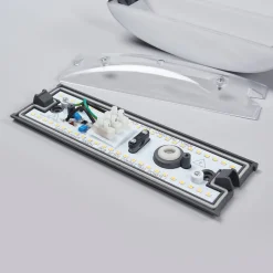 Lucande LED buiten wandlamp Akira, antraciet, metaal, 23cm