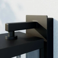 Lucande LED buiten wandlamp Ferdinand, antraciet Luidspreker