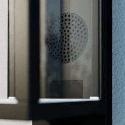 Lucande LED buiten wandlamp Ferdinand, antraciet Luidspreker