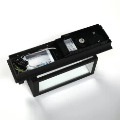 Lucande LED buiten wandlamp Ferdinand, antraciet Luidspreker