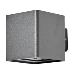 Lucande LED buiten wandlamp Aaron, antraciet, IP54, omhoog/omlaag