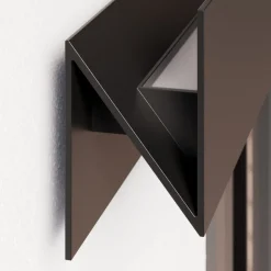 Lucande LED buiten wandlamp Meja, zwart, metaal, IP54