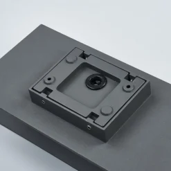 Lucande LED buiten wandlamp Meja, zwart, metaal, IP54