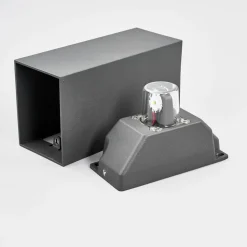 Lucande LED buiten wandlamp Mikka, 17 cm, antraciet, 2-lamps.