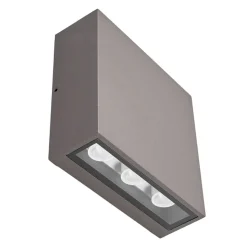 Lucande LED buiten wandlamp Trixy, antraciet, metaal, IP54