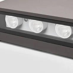 Lucande LED buiten wandlamp Trixy, antraciet, metaal, IP54