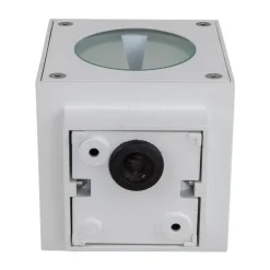 Lucande LED buiten wandlamp Jarno, wit, metaal, 9cm