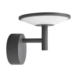 Lucande LED buiten wandlamp Fenia, antraciet, aluminium, IP65