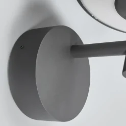 Lucande LED buiten wandlamp Fenia, antraciet, aluminium, IP65