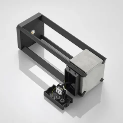 Lucande LED buiten wandlamp Kalisa, IP65, grijs, metaal