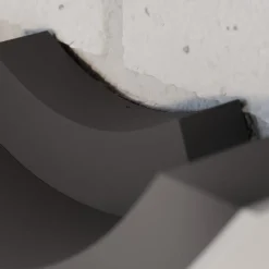 Lucande LED buiten wandlamp Half, 30 cm, antraciet, IP54