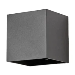 Lucande LED buiten wandlamp Evie, 11 cm, antraciet, up/down