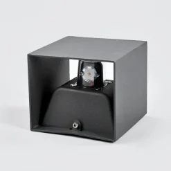 Lucande LED buiten wandlamp Evie, 11 cm, antraciet, up/down