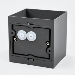 Lucande LED buiten wandlamp Evie, 11 cm, antraciet, up/down