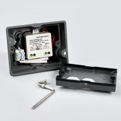 Lucande LED buiten wandlamp Evie, 11 cm, antraciet, up/down