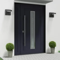 Lucande LED buiten wandlamp Belna, metaal, IP65, antraciet