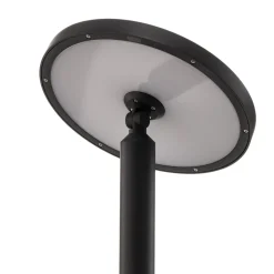 Lucande LED buitenlamp Akito, antraciet, 220 cm, IP54